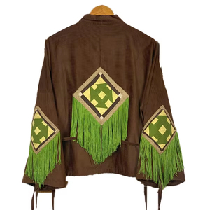 Chemise d'été décontractée pour femme, coupe ample, à manches longues, col classique, imprimé personnalisé, motif nœuds, poche plaquée, respirante - Product Image 2