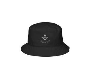 Sombrero de Pescador Master Mason Blue Lodge - Sombrero de Sol de Algodón Bordado con Diseño Personalizado - Product Image 1