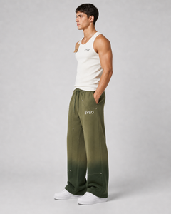 Wholesale Custom Washed Canvas Heavyweight Casual Men's Jogger Pants 100% Cotton Breathable Eco-Friendly Quick Dry <b>Drawstring</b> - Product Image 3