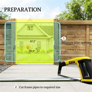 Silver <b>Wire</b> Mesh Garden Fence Gate Elegant <b>Trellis</b> & Gate Design - Product Image 2