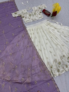 Nueva Colección de Lehenga Choli Dupatta para Bodas y Festivales, Conjunto de Lehenga y Blusa de Chinon, Traje Nupcial Indio - Product Image 6