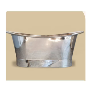 Bañera Independiente de Lujo Hecha a Mano, Recubierta de Cobre y Níquel, Rectangular, 1700x700x720mm, Estilo Antiguo, Duradera y Ecológica - Product Image 5