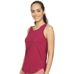 Camiseta sin mangas de punto transpirable de fibra de bambú 100% para mujer, ideal para gimnasio, entrenamiento, fitness, yoga y actividades deportivas. - Product Image 4