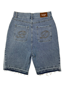 Bermudas Vaqueras de Cintura Alta para Hombre, Diseño 2026, Estilo Casual, Botga Dfsires, Algodón Lavado, Cierre de Botones - Product Image 5