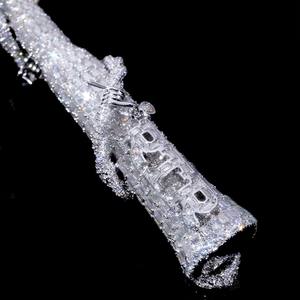 <b>Hot</b> Selling Hip Hop Unisex Shiny Rhodium Plated VVS D S925 Silver Moissanite <b>Stones</b> Charm Cross Pendant Fine Jewelry - Product Image 4