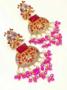 New Fashion Jewelry Sets Premium Bridal Jewelry Set Luxury Party Wear <b>Accessories</b> Earrings Jewellery For Women Wear Bridal Sets - Product Image 3