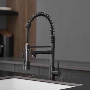 Rubinetto da Cucina Commerciale Monocomando in Acciaio Inox con Doccetta Estraibile per Lavello - Product Image 4