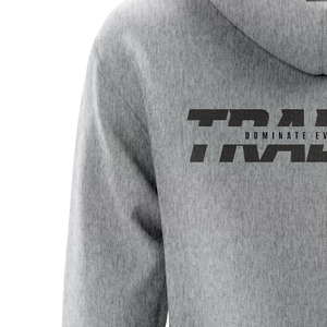 Sweat-shirt à capuche en molleton gris uni pour homme avec poche logo sur le devant, coupe décontractée, respirant, écologique, idéal pour l'hiver - Product Image 4