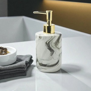 ขวดปั๊มโลชั่นสีขาวลายดำ เหมาะสำหรับโอกาสพิเศษ ห้องน้ำ และเป็นของขวัญ - Product Image 2