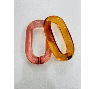 Maillons de chaîne en résine, maillons de chaîne pour rideaux en résine, maillons de chaîne pour bijoux en résine, chaînes en résine, chaînes à maillons en résine - Product Image 1