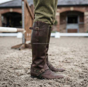 High Quality Custom Leather <b>Half</b> <b>Chaps</b> Cowhide Equestrian Riding Gaiters Factory Direct Horse <b>Chaps</b> B2B LHC-0021 - Product Image 6