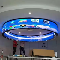 Tunnel magique interactif Immersive LED Écran flexible incurvé HD Vidéos Murs extérieur Intérieur LED Écran