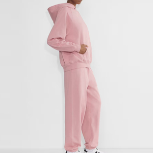 Ensemble de survêtement pour femmes de qualité supérieure, couleur rose, manches longues, pull décontracté, survêtement de course à pied avec service OEM - Product Image 2