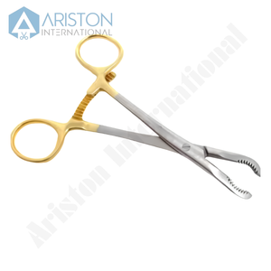 Professional Curved Bone Reduction Forceps with <b>Teeth</b> Stainless Steel Surgical Tool Manual Instrument Set - Product Image 4