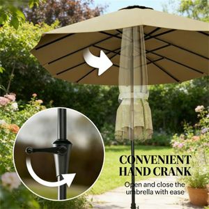 Ombrellone da Terrazzo e Cortile per Ambienti Esterni e Caffè, Esclusa la Base - Product Image 3