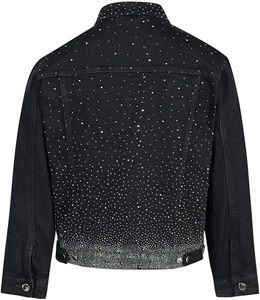 Men's <b>Rhinestone</b> Denim <b>Jacket</b> - Product Image 2