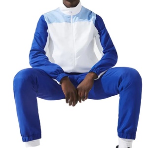 ชุดวอร์มผ้าไนลอนแบบมีซิปสำหรับผู้ชายชุดวอร์มชุดวิ่งปักโลโก้ชุดเสื้อกีฬากันลมสำหรับ2025 - Product Image 2