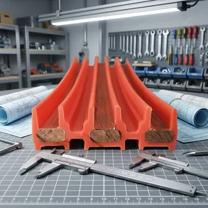 Nuevo Diseño Barra Conductora de Cobre Flexible Sin Juntas CMK de 50A, 6 Polos, 6 mm², 110V para Grúas EOT y Uso Industrial - Product Image 1