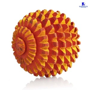 เคสตาร์ K384 ลูกบอลกดจุดบำบัด พลังงานบำบัด ลูกบอลนวดมือไม้เนื้อนุ่ม บรรเทาความเครียด นวดฝ่ามือ ลูกบอลไม้ - Product Image 2