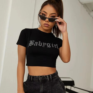 Custom Women Cropped T Shirts Summer 100% Cotton Breathable Quick Dry High Quality Custom Logo Loose Fit Short Sleeve Wholesale - Product Image 6