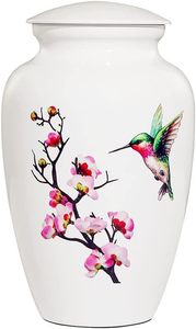 Adult Cremation Urn Human Ashes 220 Cubic Inches Custom Print Handmade Traditional Modern Style Metal Matte Tabletop <b>Vase</b> OEM - Product Image 4