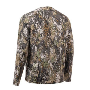 Camiseta de Caza con Cierre y Rayas Sublimadas Personalizadas al por Mayor, 100% Algodón Orgánico, Transpirable, Informal para Hombre - Product Image 4