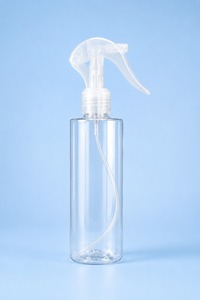 Wholesale Supply <b>Clear</b> PET Plastic Cylinder Bottle with Spray Pump Lightweight Container for Cosmetic and Liquid Products for Sa - Product Image 6