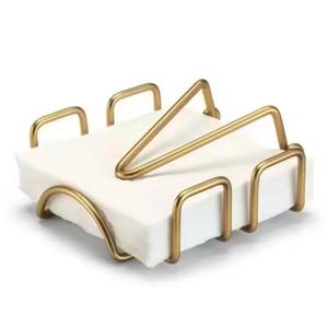 Support à serviettes décoratif en métal poli pour table à manger et cuisine, porte-mouchoirs haut de gamme pour la maison, le bureau et le restaurant - Product Image 1