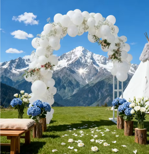 Modern Outdoor Garden <b>Arch</b> Trellis Metal Wedding Arbor Climbing Plant Support <b>Decorative</b> Patio Entrance Frame - Product Image 3