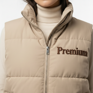 Chaleco Acolchado Personalizado para Mujer, Chaleco de Invierno Cálido y Aislado, Fabricante de Ropa OEM - Product Image 5