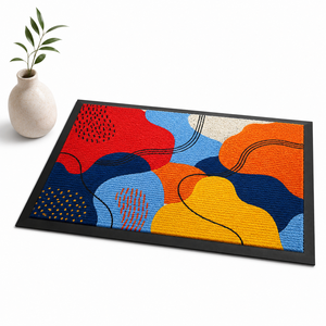 Tapis de porte en coco tissé de luxe le plus vendu, avec support en PVC, 45x75cm, fait main, tufté, 15mm d'épaisseur, rembourré, antidérapant, adapté aux animaux domestiques, moderne - Product Image 3