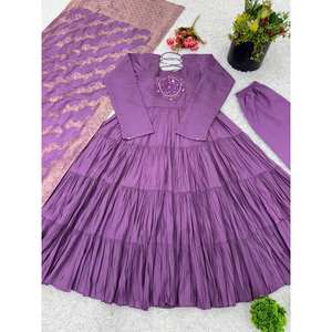 ชุดเดรสออกงานปาร์ตี้สวมใส่กับ dupatta ดูหรูหราสำหรับโอกาสพิเศษ - Product Image 3