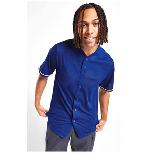 Camiseta de béisbol de entrenamiento, material suave y transpirable, estilo atlético, cierre con botones, perfecta para deportes y moda casual urbana. - Product Image 6