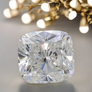 VVS2 Clarity Lab-Grown 1.00 Carat Diamant taille coussin CVD Couleur blanche HPHT Laboratoire poli Créé Solitaire pour bijoux - Product Image 1