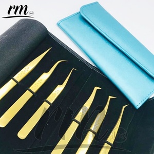 แหนบต่อขนตา/แหนบพร้อมด้ามจับดาวสแตนเลสญี่ปุ่นปรับแต่งโลโก้ทองคุณภาพสูงยอมรับแหลม - Product Image 1