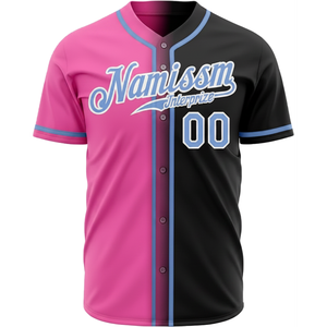 Maillot de baseball respirant pour homme, style hip-hop streetwear, avec manches courtes numériques, service OEM - Product Image 5