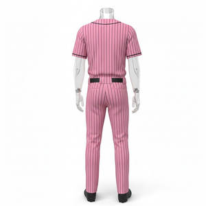 ชุดยูนิฟอร์มเบสบอลแบบซับลิเมชั่น พิมพ์ลายตามสั่ง ติดกระดุมเต็มตัว พร้อมชื่อและหมายเลขทีมที่แตกต่างกัน - Product Image 2