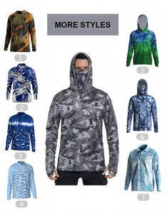 เสื้อฮู้ดดี้กันรังสียูวี UPF 50+ แบบยูนิเซ็กซ์ ระบายอากาศได้ดี กันน้ำ แห้งเร็ว แขนยาว เหมาะสำหรับตกปลา - Product Image 5