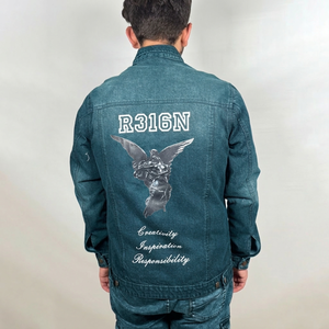 Factory <b>Custom</b> Logo Printing <b>Denim</b> Cotton Fabric <b>Jackets</b> Manufacturer Washing Oem <b>Custom</b> <b>Denim</b> <b>Jacket</b> for man - Product Image 6