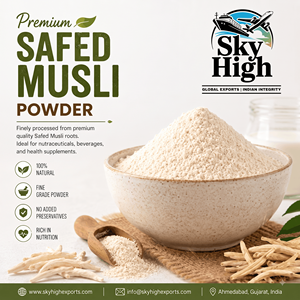 Polvo de Raíz de Musali Sky High Safed, Grado Fino, Natural - Product Image 1