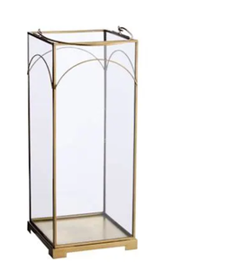 Acube Industries Handmade Organic Jar Glass <b>Lantern</b> <b>Gold</b> Metal Frame Base Home Decoration Christmas Use High Quality Model - Product Image 3