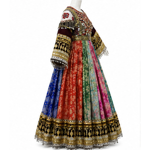 Vestido Afgano Kuchi de Alta Calidad, Hecho a Mano, de Chifón, Largo hasta el Suelo, con Diseño Tribal, para Mujer, Atuendo Cultural Tradicional - Product Image 6