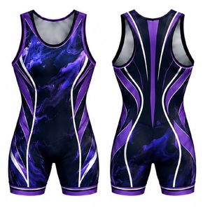 Combinaisons de lutte personnalisées pour hommes, équipement de lutte athlétique, vêtements d'équipe sublimés, combinaison légère extensible de performance - Product Image 2