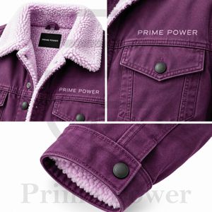 <b>Men's</b> Winter Sherpa <b>Lined</b> Jean <b>Jacket</b> Classic Denim Trucker Coat Warm <b>Fleece</b> Interior Custom Wholesale OEM Apparel Factory - Product Image 3