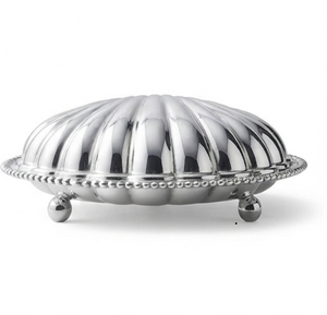 Plato de Servir Clásico en Forma de Concha, Plata de Ley Pulida, Apto para Lavavajillas - Product Image 4