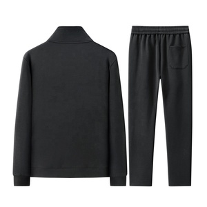 Wholesale Custom Brand Solid Training Set <b>Zipper</b> <b>Jacket</b> Gym Pant Blank Sweatsuit Jogging Sportswear Men Tracksuits for Men - Product Image 3
