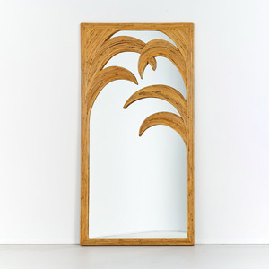 Scalloped rattan full length <b>mirrors</b> great quality hand-crafted wall hanging & floor <b>mirror</b> - Product Image 3