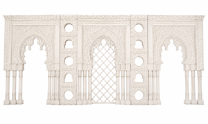 Moroccan Style Elegant 3D <b>Arch</b> Panels Wedding Stage Setup Custom Arabic Fiberglass Lightweight India - Product Image 5