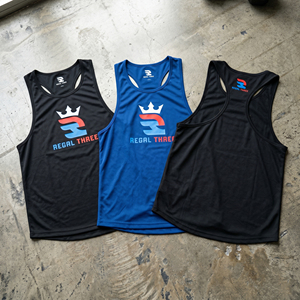 OEM Racerback Muscle Fit Tank Tops 100% Polyester Moisture Wicking Breathable Quick Dry Eco-Friendly <b>Singlet</b> Tops <b>for</b> <b>Men</b> - Product Image 1