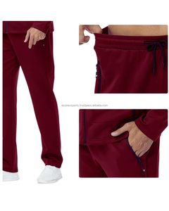 Ensemble de vêtements de sport personnalisé 2 pièces en coton mélangé pour hommes, jogging de gymnastique, veste zippée, pantalon, survêtements réversibles, fabricant OEM - Product Image 6